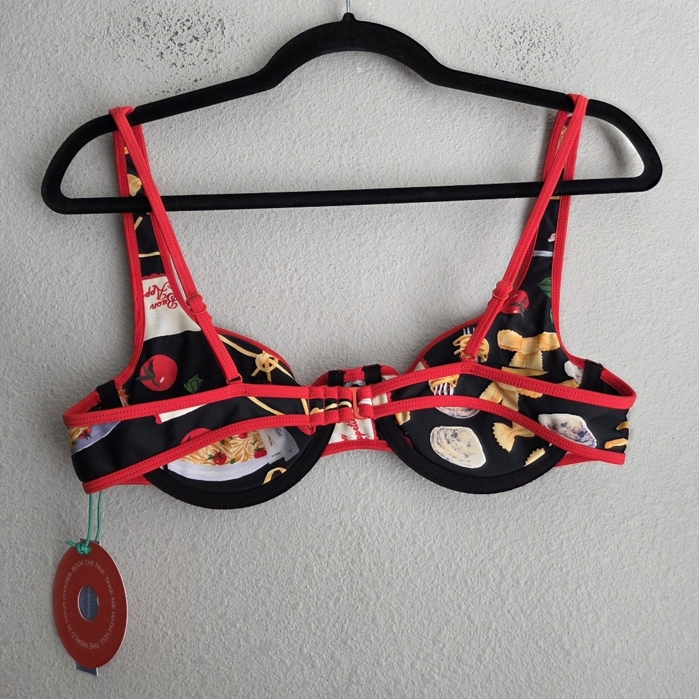 OOKIOH Says Gah Como Bikini Top size M NWT - Picture 5 of 9